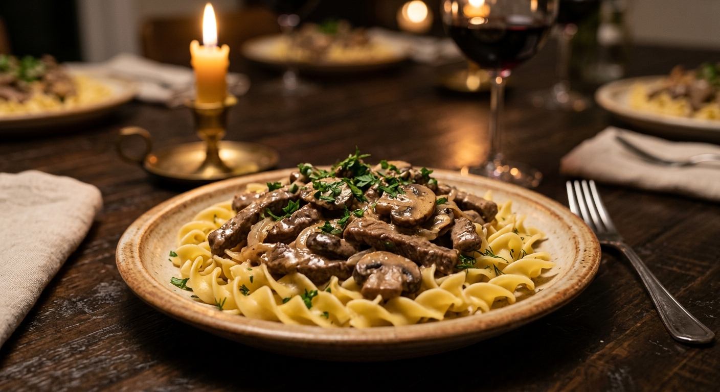 Beef Stroganoff