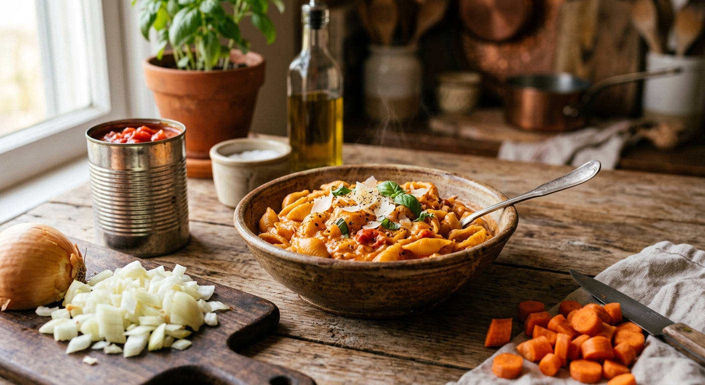 Creamy Tomato Conchiglie Pasta