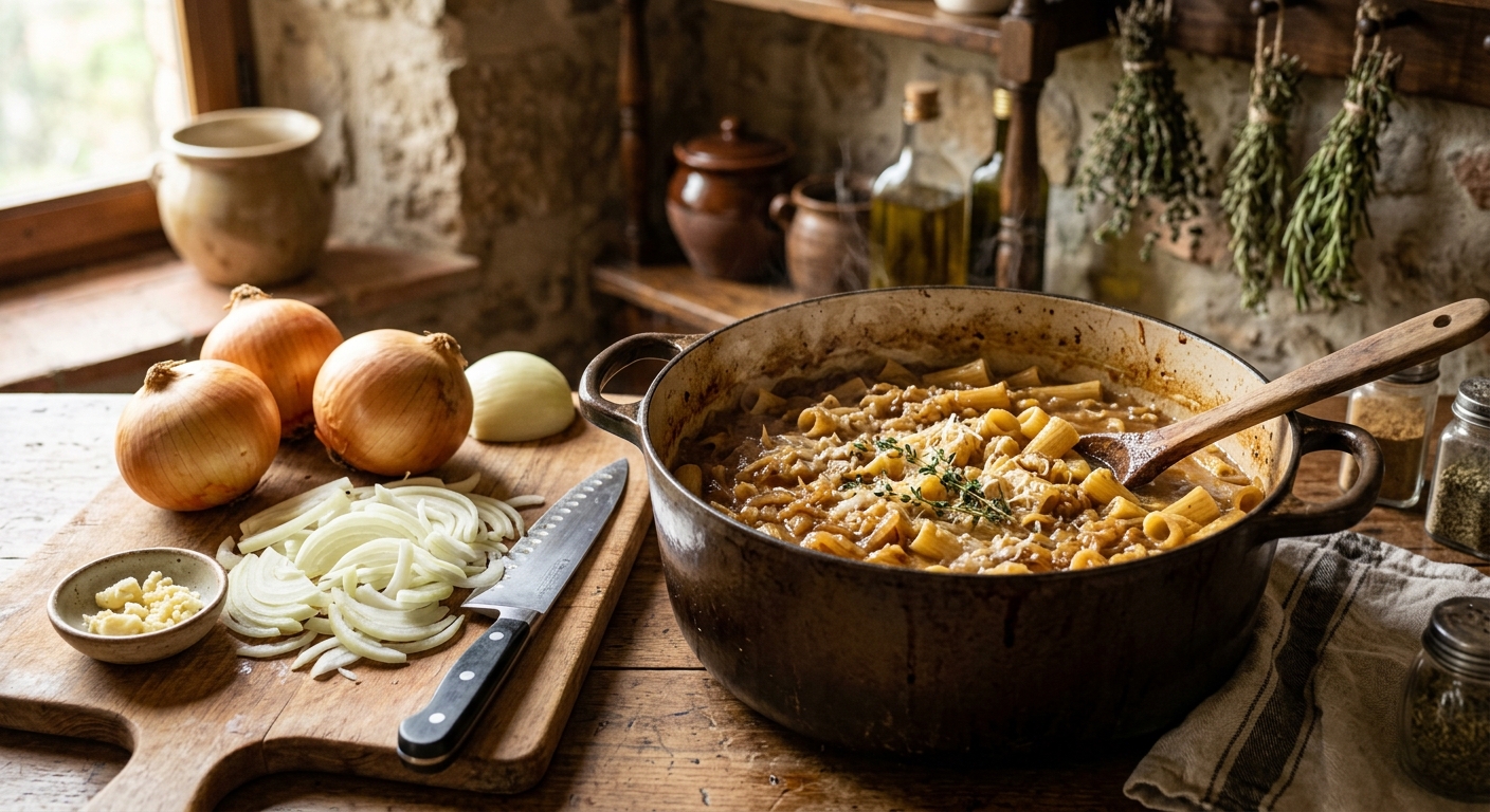 One-Pot French Onion Pasta