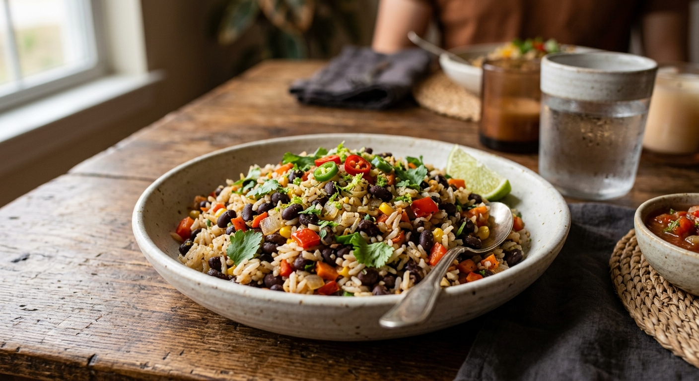 Rice & Beans with Vegetables