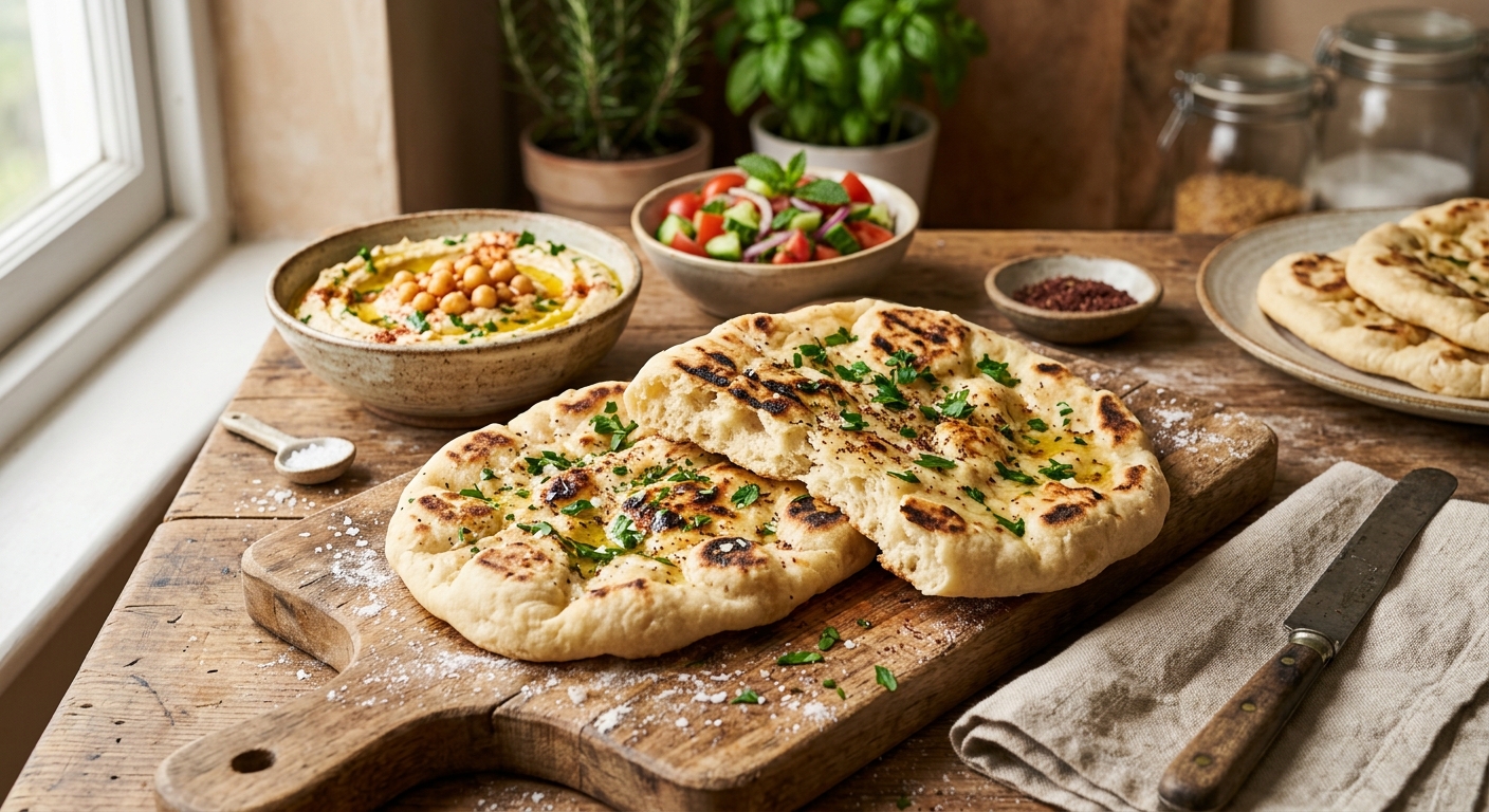 Turkish Flatbread (Naan Bread)